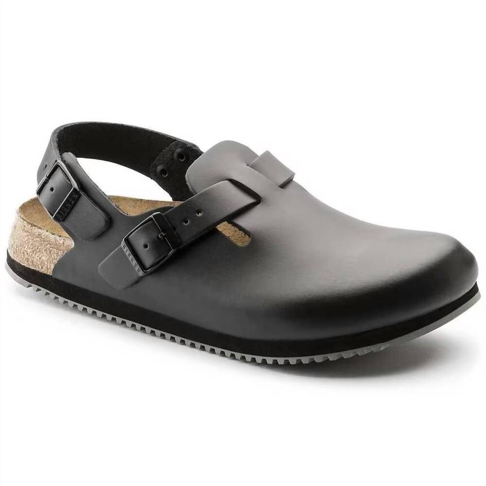 NEW BIRKENSTOCK women's tokio prof clogs in black